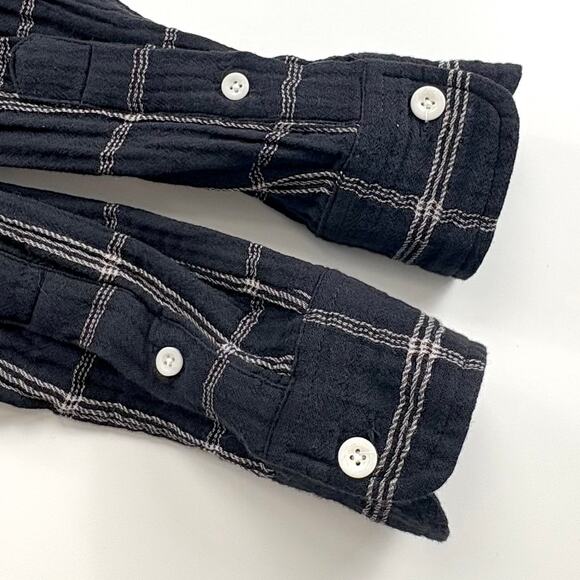 Madewell Oversized Ex Boyfriend Button Down Shirt Size XS Windowpane Classic - Picture 6 of 12